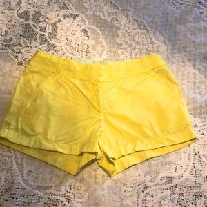J.Crew Chino yellow shorts size 0